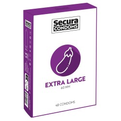Secura Condoms 48 Pack Extra Large