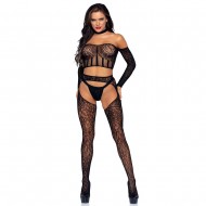 Leg Avenue Top and Suspender Set UK 8 to 14