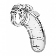 Man Cage 03 Male 4.5 Inch Clear Chastity Cage