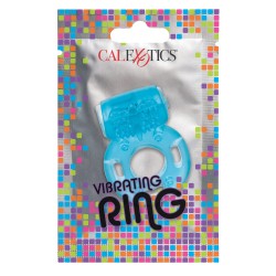 Foil Pack Vibrating Cock Ring Blue