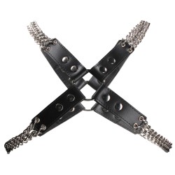 Heavy Duty Leather And Chain Body Harness